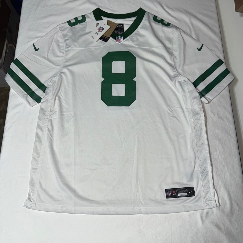 Nike Aaron Rodgers New York Jets Jersey Mens XXL #8 NFL White On Field NWT* $130